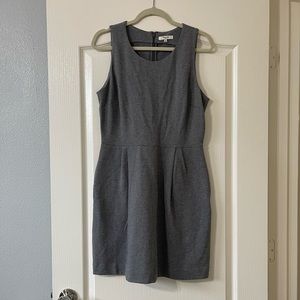 Madewell Gray/White Sleeveless dress Size Medium